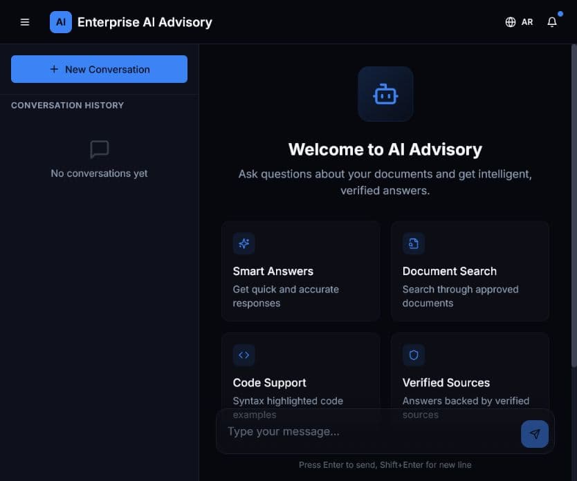 AI Chat workspace